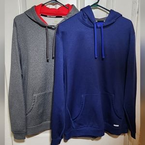 2 Pack Tek Gear Hoodies Blue and Gray
